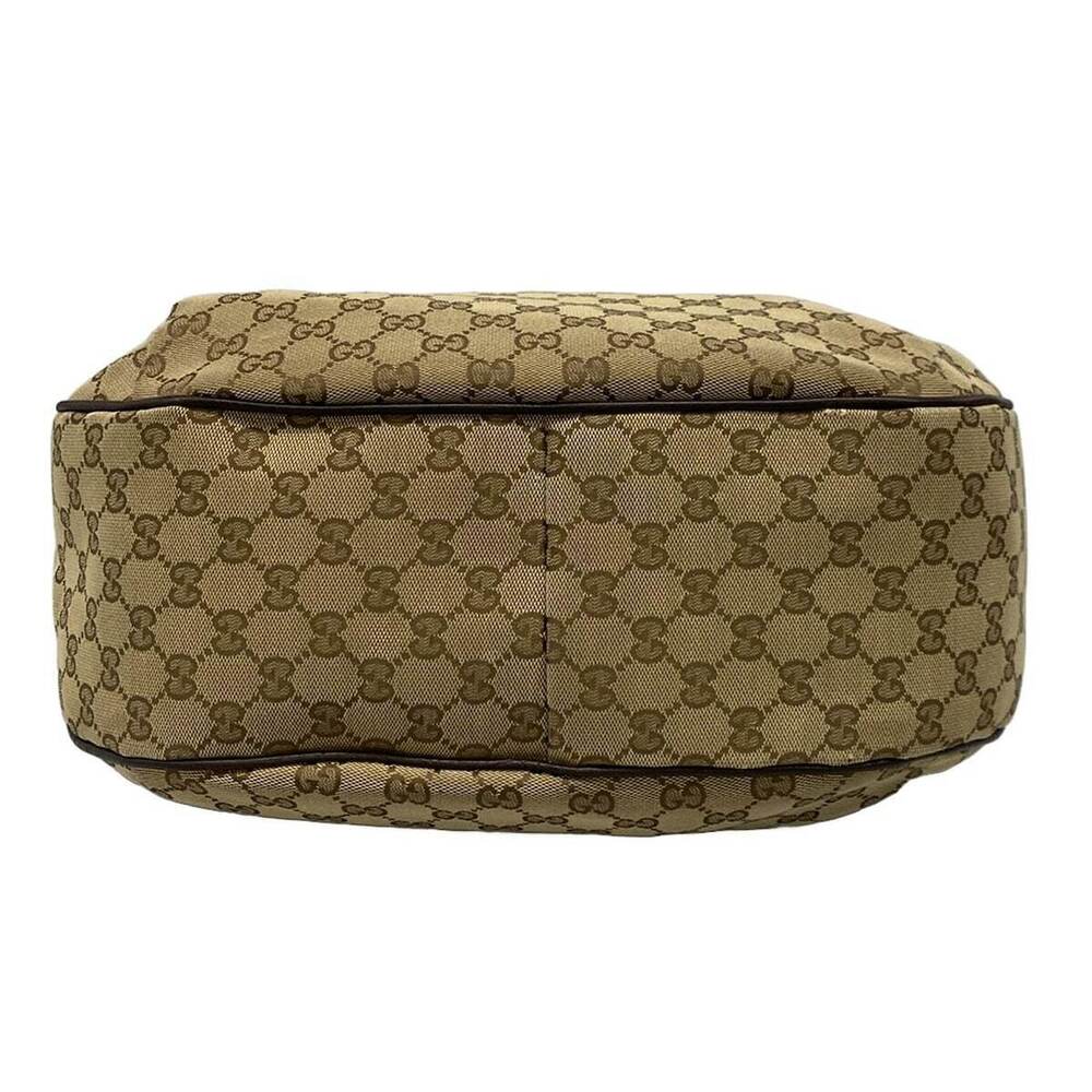 GUCCI GG Sherry shoulder bag beige dark brown multi leather - Picture 5 of 7